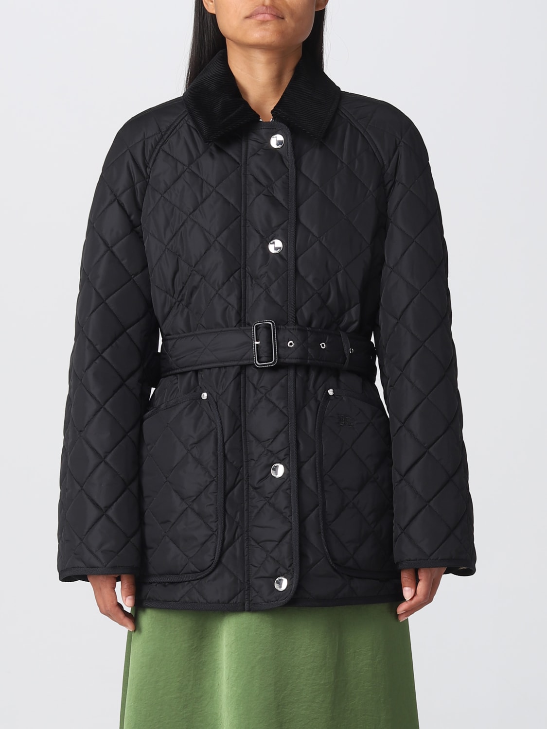 BURBERRY: jacket in nylon - Black | BURBERRY jacket 8071843 online at ...