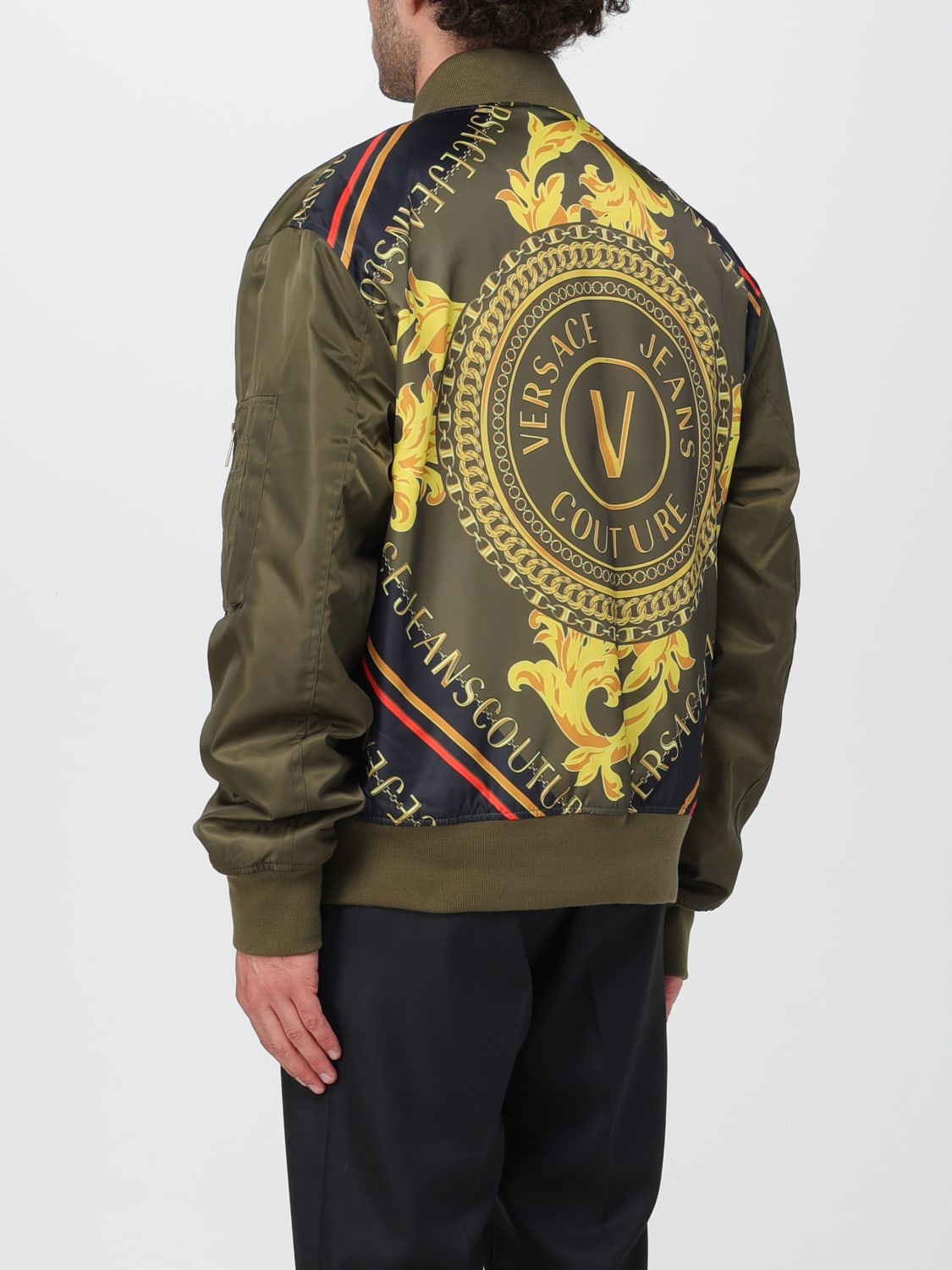 VERSACE JEANS COUTURE: jacket for man - Military | Versace Jeans