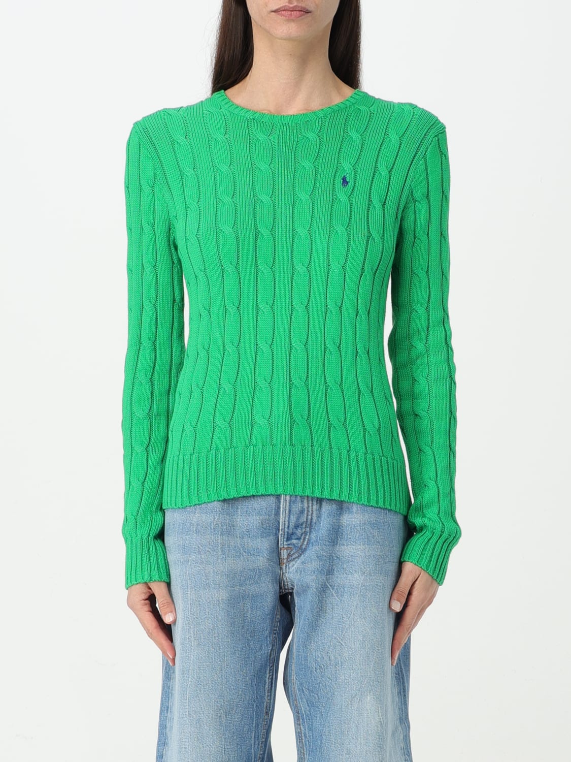Polo Ralph Lauren Cable-Knit Sweater - Green - XS