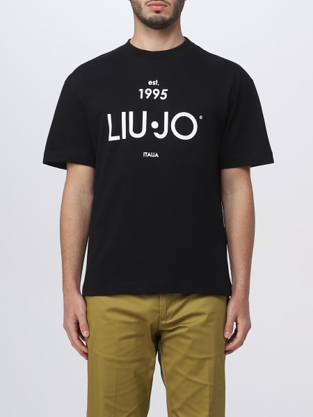 LIU JO: Camiseta para hombre, Negro | Camiseta Liu Jo M000P204ESTTEE en línea GIGLIO.COM