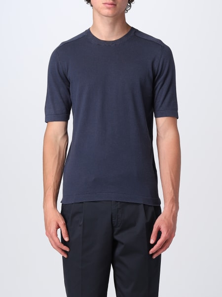 BOGLIOLI: t-shirt for man - Blue | Boglioli t-shirt 91467BTC806 online ...