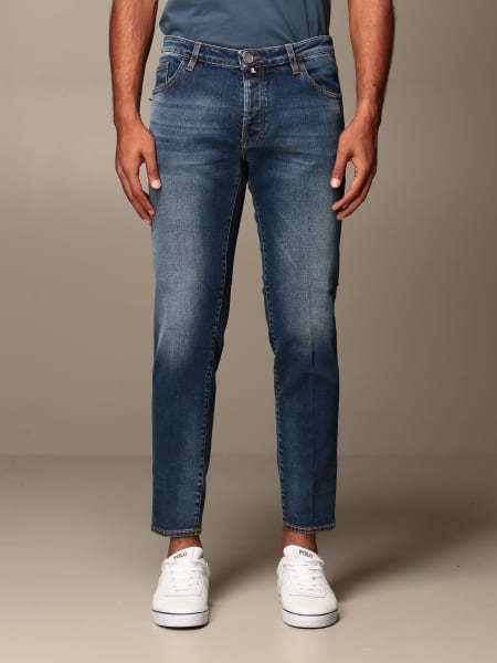 Jeans slim uomo: Jeans Andrea XC in denim used slim fit
