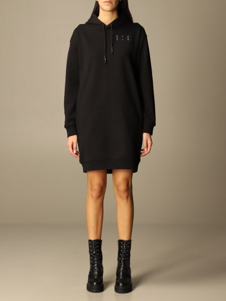 Ic-0 by McQ sweatshirt dress in cotton with logo