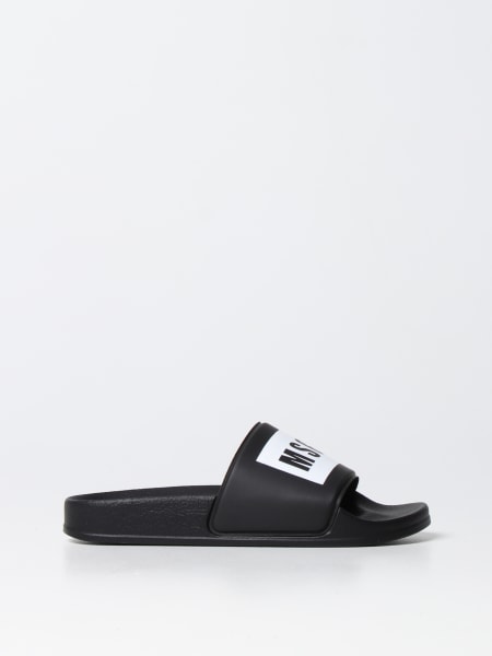 Msgm boy slide sandals in PVC