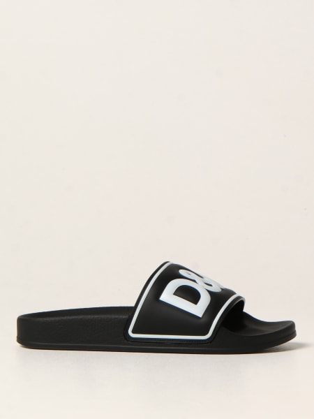Sandalo slide Dolce & Gabbana con logo