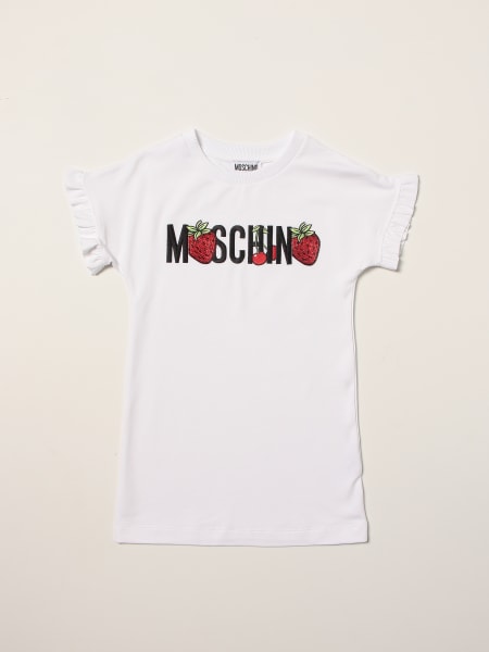 Moschino Kid dress with strawberry print