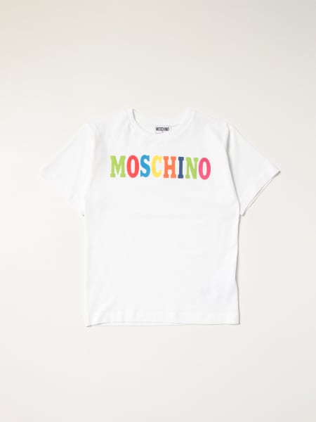 T-shirt Moschino Kid con stampa logo multicolor