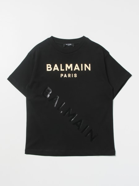 Balmain bambino: T-shirt Balmain in cotone con logo