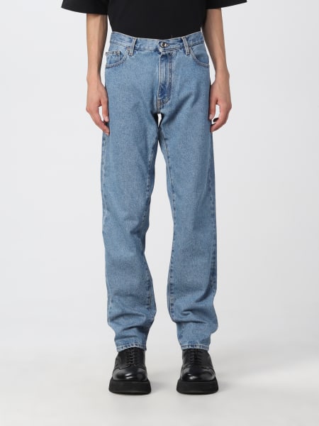 Jeans Off-White con bande diagonali