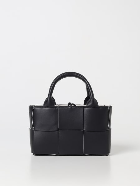 Mini loop laminated leather shoulder bag - Bottega Veneta - Women