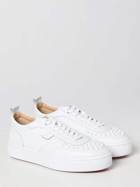 Christian Louboutin Outlet: Happyrui Spikes leather sneakers