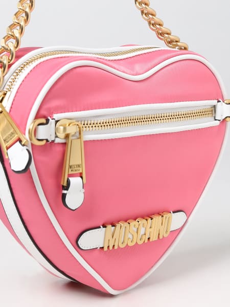 MOSCHINO COUTURE: nylon hobo bag - Fuchsia  Moschino Couture shoulder bag  74098202 online at