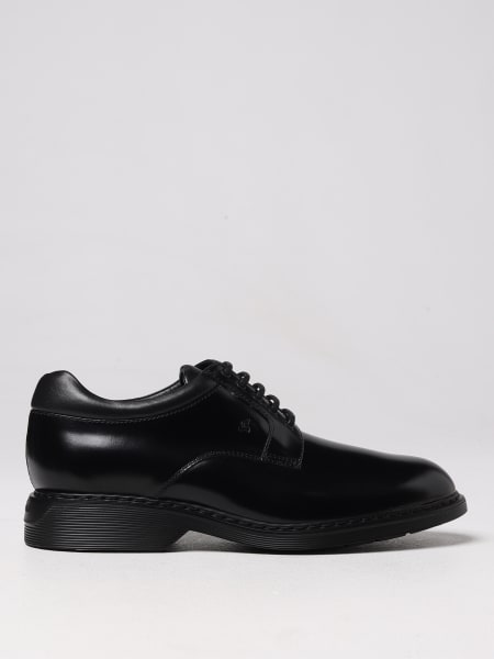 Hogan derby shoes in brushed leather