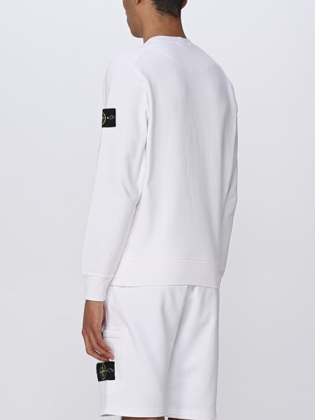 STONE ISLAND：スウェットシャツ メンズ - ホワイト | GIGLIO.COM