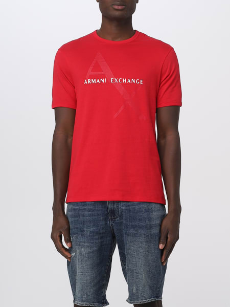 ARMANI EXCHANGE: t-shirt for man Red | Armani Exchange t-shirt 8NZT76Z8H4Z online on GIGLIO.COM