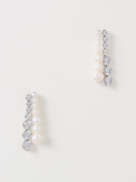 Completedworks donna: Orecchini The Mirage Completedworks in argento riciclato con zirconi incastonati e perle