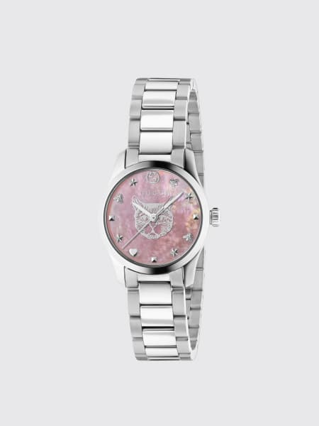 Gucci uomo: Orologio G-Timeless Gucci in acciaio con quadrante in madreperla rosa