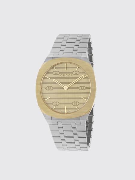Gucci orologi: Orologio 25H Gucci in acciaio con placcatura in oro 18k