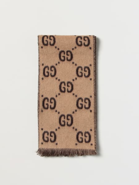 Sciarpa Gucci in lana con monogram GG jacquard
