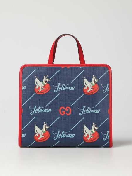 Borse Gucci: Borsa The Jetsons© x Gucci in cotone spalmato con stampa all over