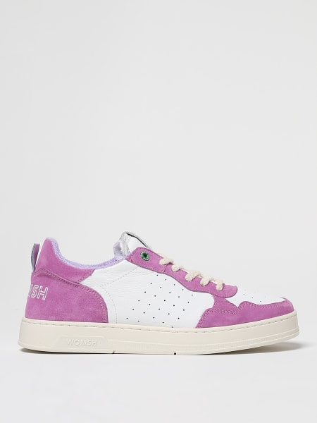 Sneakers Hyper Womsh in pelle a grana naturale