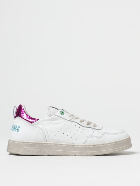 Sneakers Hyper Womsh in pelle a grana naturale