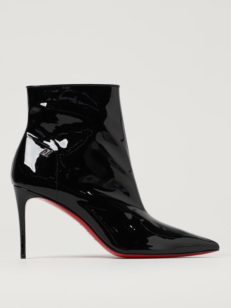CHRISTIAN LOUBOUTIN: Chambeli leather ankle boots - Black