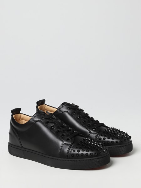 Louis Junior Spikes - Sneakers - Calf leather - White - Christian Louboutin  United States