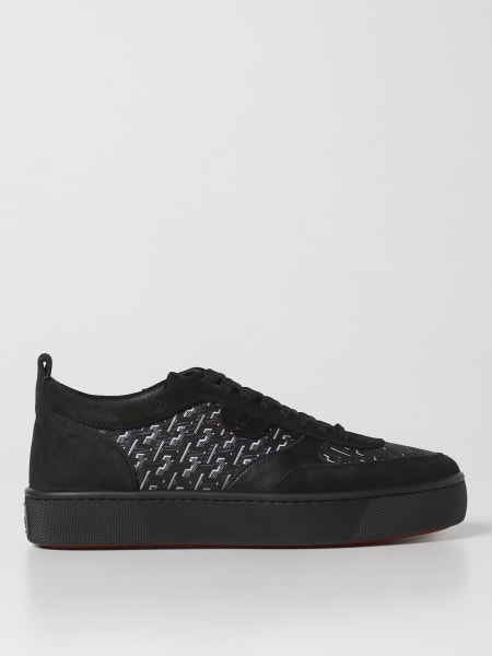 Louboutin scarpe: Sneakers Happyrui Christian Louboutin in pelle con monogram CL