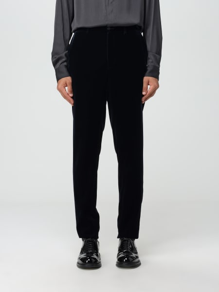 Giorgio Armani: Pantalone Giorgio Armani in velluto di cotone