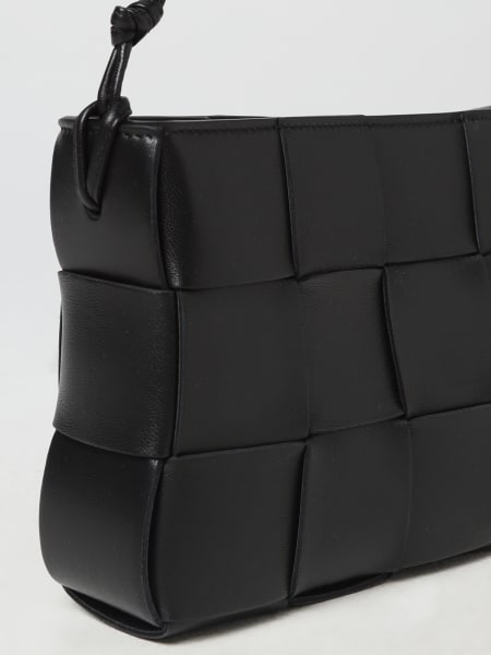 BOTTEGA VENETA: Cassette intreccio leather bag - Black | Bottega Veneta ...