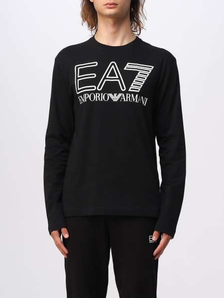 T-shirt EA7 in cotone con logo stampato