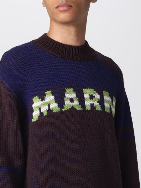 Kids Marni Intarsia Sweater - Blue