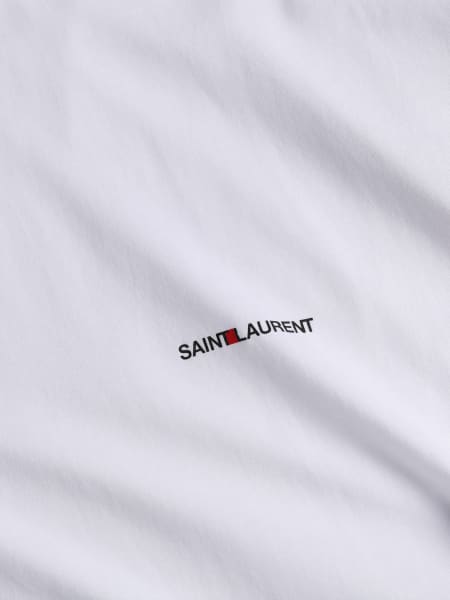 SAINT LAURENT: cotton t-shirt - White | Saint Laurent t-shirt