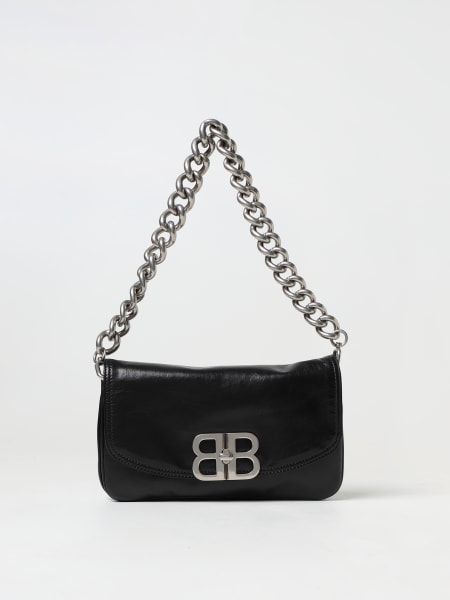 Women's Balenciaga: Balenciaga Flap bag in Peach leather
