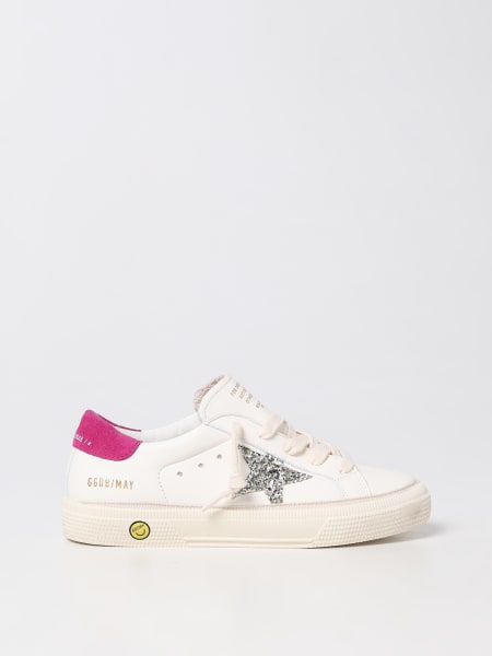 Golden Goose May sneakers in leather with glitter star