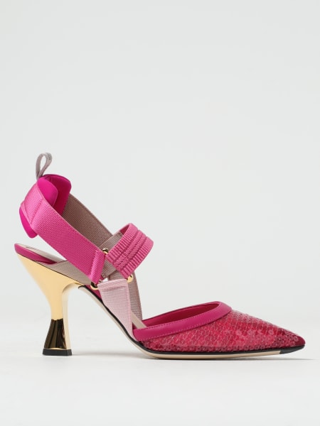 Fendi Colibrì slingbacks in FF micro mesh with embroidered sequins
