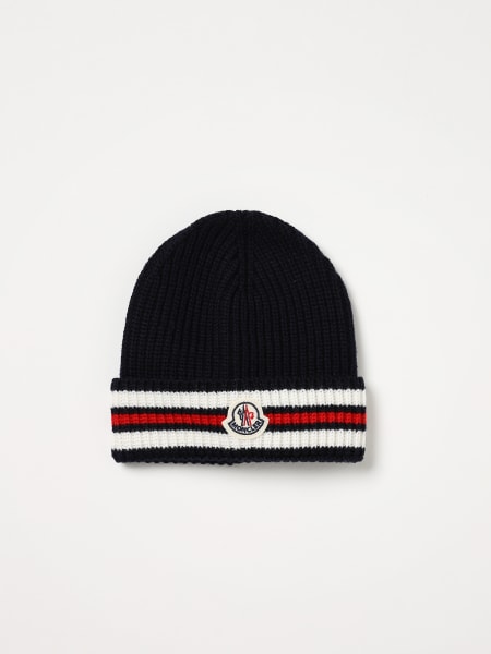 Moncler hat in wool with applied logo