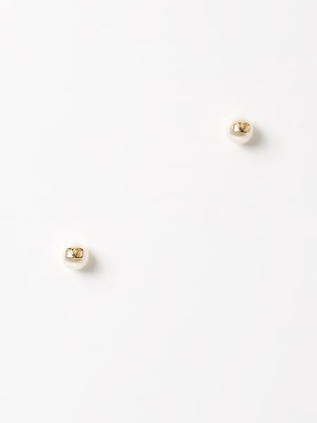 Men's Valentino Garavani: Valentino Garavani VLogo Signature earrings in metal with synthetic pearls