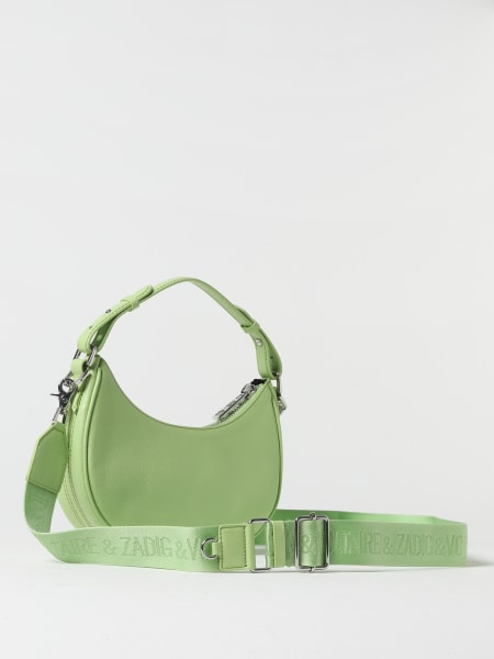 Leather handbag Zadig & Voltaire Green in Leather - 33185305