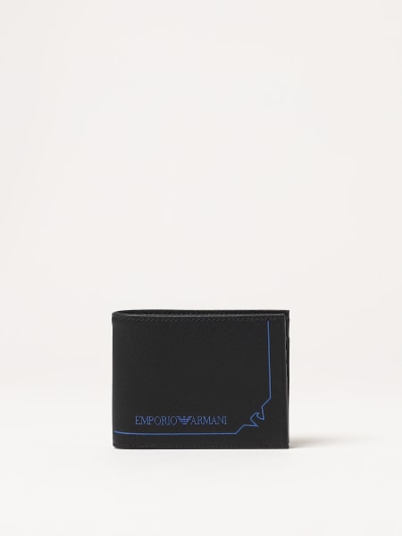 Emporio Armani wallet in saffiano synthetic leather