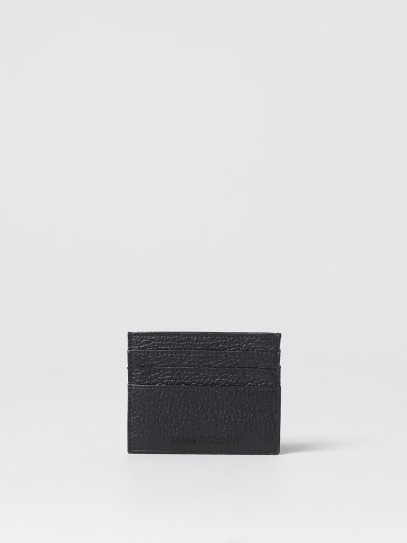 Emporio Armani credit card holder in grained leather