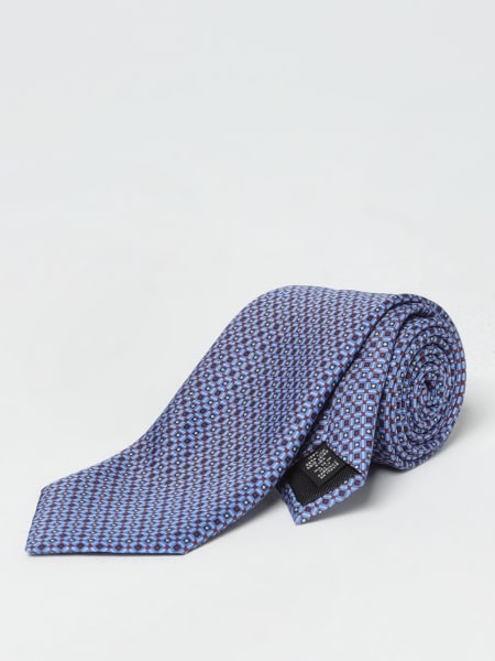 Cravatta Zegna in seta con micro stampa