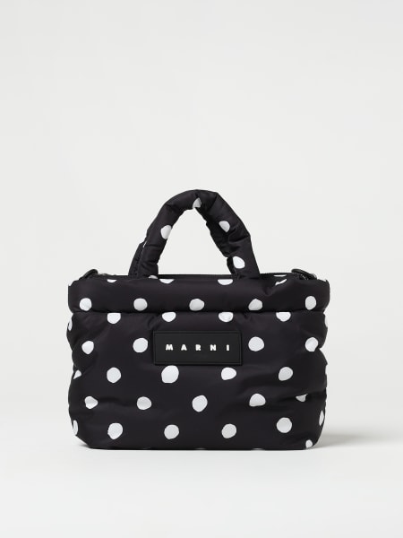 Women's Patent Leather Tropicalia Bucket Bag With Polka-dot Pattern by  Marni