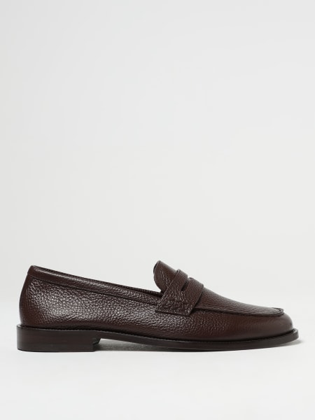 Manolo Blahnik Perry moccasins in grained leather