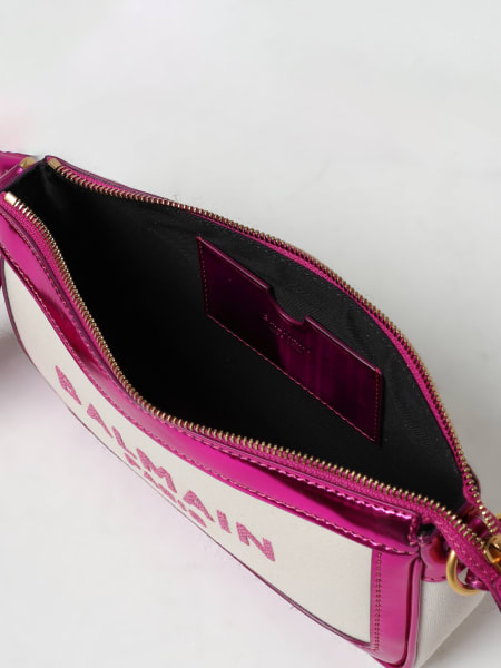 Burberry Women's Mauve Pink Pouch Canvas Clutch Cosmetic Bag
