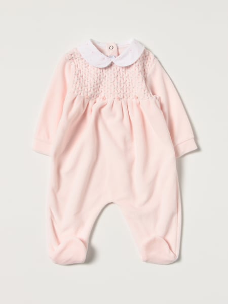 Kids' Siola: Cotton footed jumpsuit with micro roses