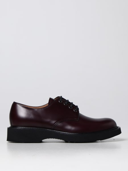 Church's Outlet: Haverhill brushed leather lace-up shoes - Burgundy