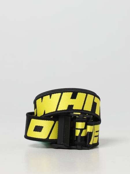 Cintura Off-White: Cintura Off-White in nylon con logo all over