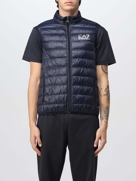 EA7: suit vest for man - Blue | Ea7 suit vest 8NPQ01PN29Z online on ...